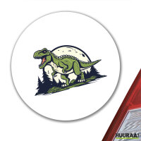 Aufkleber Tyrannosaurus Rex Dinosaurier 10cm rund