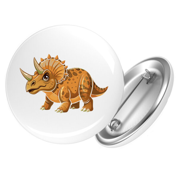 Button Triceratops Dinosaurier