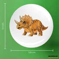 Button Triceratops Dinosaurier