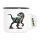 Emaille Tasse Velociraptor Dinosaurier 300ml Vintage Emaille Becher