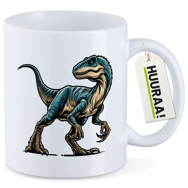 Kaffeetasse Velociraptor Dinosaurier 330ml