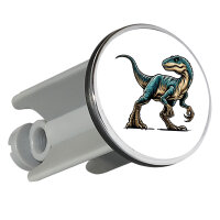 Waschbeckenstöpsel Velociraptor Dinosaurier 4cm...