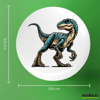 Button Velociraptor Dinosaurier