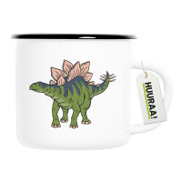 Emaille Tasse Stegosaurus Dinosaurier 300ml Vintage...