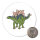 Magnet Stegosaurus Dinosaurier 59mm Kühlschrankmagnet