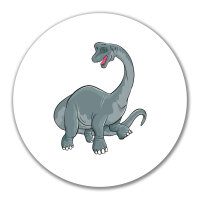 Aufkleber Brachiosaurus Dinosaurier 10cm rund