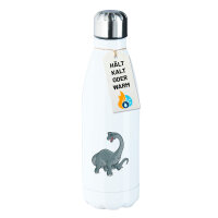 Edelstahl-Trinkflasche Brachiosaurus Dinosaurier 500ml...