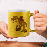 Glitzertasse Spinosaurus Dinosaurier 330ml