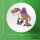 Button Spinosaurus Dinosaurier rund