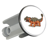 Waschbeckenstöpsel Ankylosaurus Dinosaurier 4cm...