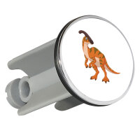 Waschbeckenstöpsel Parasaurolophus Dinosaurier 4cm...