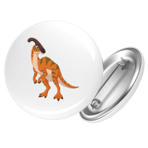 Button Parasaurolophus Dinosaurier rund