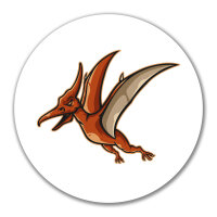 Aufkleber Pteranodon Dinosaurier 10cm rund