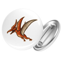 Button Pteranodon Dinosaurier rund