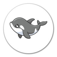 Aufkleber Orka Killerwal 10cm