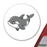 Aufkleber Orka Killerwal 10cm
