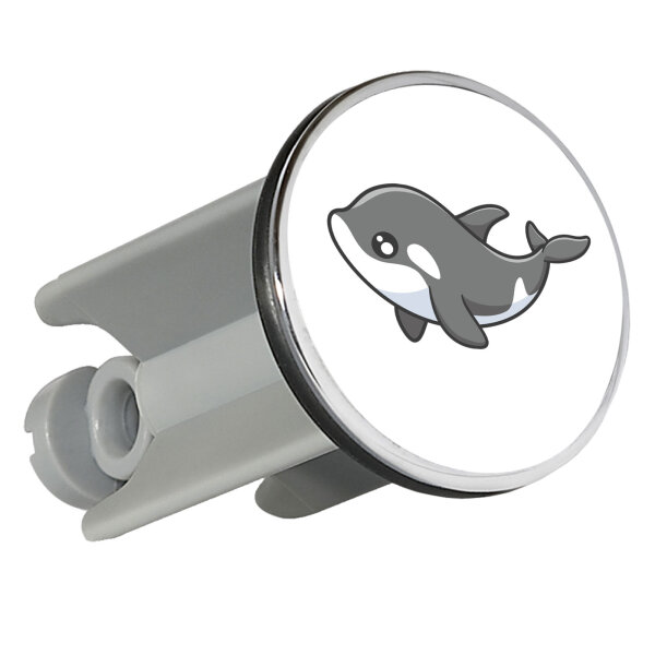 Waschbeckenstöpsel Orka Killerwal 4cm Abflussstopfen