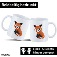 Kaffeetasse Roter Panda Comic 330ml