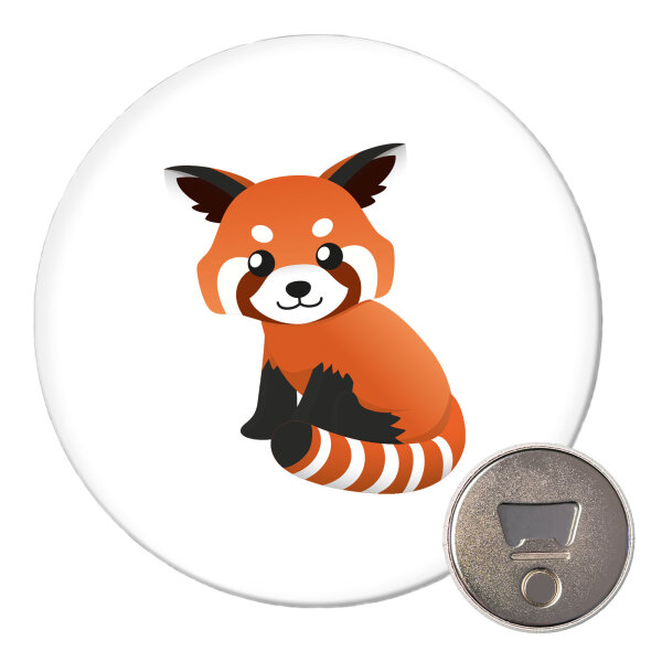 Magnet Roter Panda Comic 59mm Kühlschrankmagnet