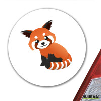 Aufkleber Roter Panda Comic 10cm