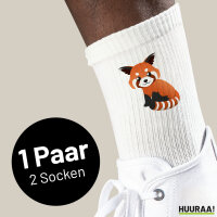 Unisex Socken Roter Panda Comic Baumwolle