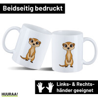 Kaffeetasse Erdmännchen Comic 330ml