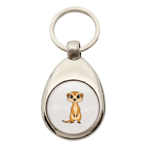 Schlüsselanhänger Erdmännchen Comic Schlüsselring