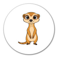 Aufkleber Erdmännchen Comic 10cm