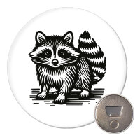 Magnet Waschbär Comic 59mm Kühlschrankmagnet