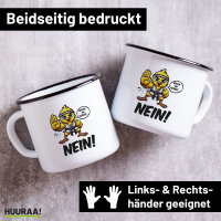 Emaille Tasse Bevor du fragst.. Nein Karate Küken...