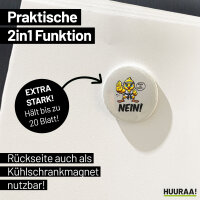 Magnet Bevor du fragst.. Nein Karate Küken 59mm Kühlschrankmagnet