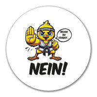 Aufkleber Bevor du fragst.. Nein Karate Küken 10cm