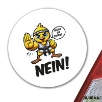 Aufkleber Bevor du fragst.. Nein Karate Küken 10cm