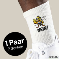 Unisex Socken Bevor du fragst.. Nein Karate Küken Größe 37/46 White Motiv Tennissocken