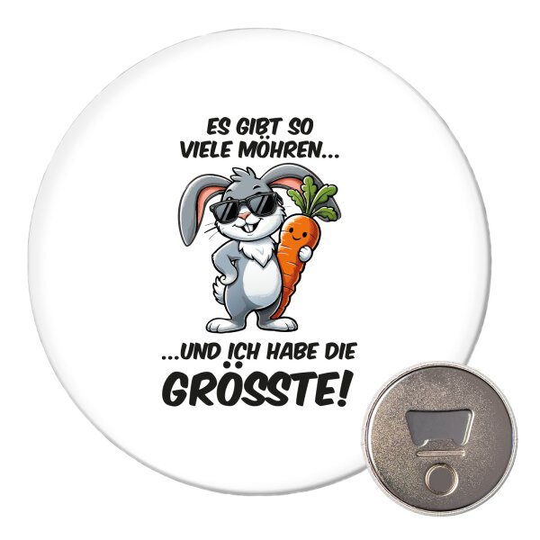 Magnet viele Möhren.. Ich habe die grösste cooler Hase 59mm Kühlschrankmagnet