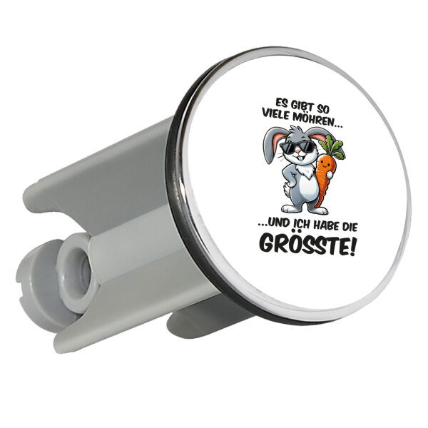 Waschbeckenstöpsel viele Möhren.. Ich habe die grösste cooler Hase 4cm Abflussstopfen