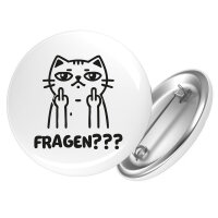 Button Fragen? grimmige Katze