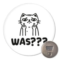 Magnet Was? grimmige Katze 59mm Kühlschrankmagnet