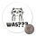 Magnet Was? grimmige Katze 59mm Kühlschrankmagnet