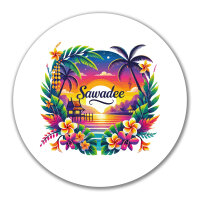 Aufkleber Sawadee thailändische Begrüßung...