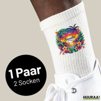 Unisex Socken Sawadee thailändische Begrüßung Größe 37/46 White Motiv Tennissocken