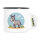 Emaille Tasse süßer Esel Comic 300ml Vintage