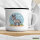 Emaille Tasse süßer Esel Comic 300ml Vintage