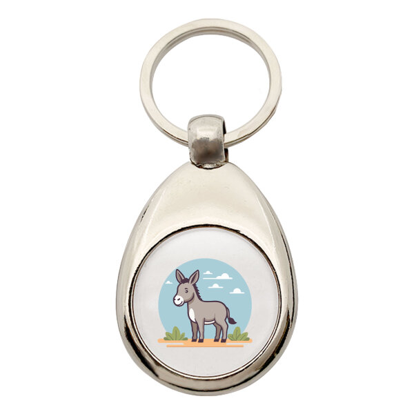 Schlüsselanhänger süßer Esel Comic