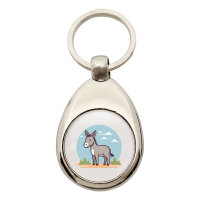 Schlüsselanhänger süßer Esel Comic...
