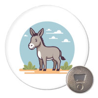 Magnet süßer Esel Comic 59mm...