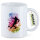 Kaffeetasse Fußballspieler bunte Silhouette 330ml
