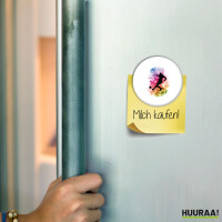 Magnet Fußballspieler bunte Silhouette 59mm Kühlschrankmagnet