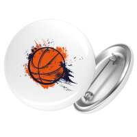 Button Basketball bunt rund