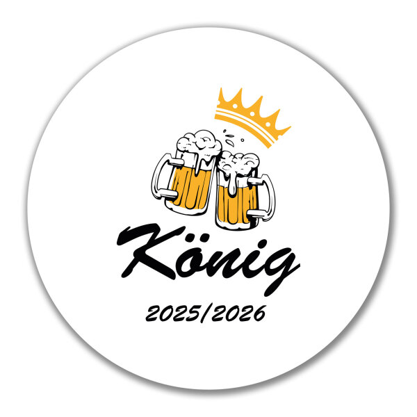 Aufkleber König 2025/26 Schützenfest 10cm